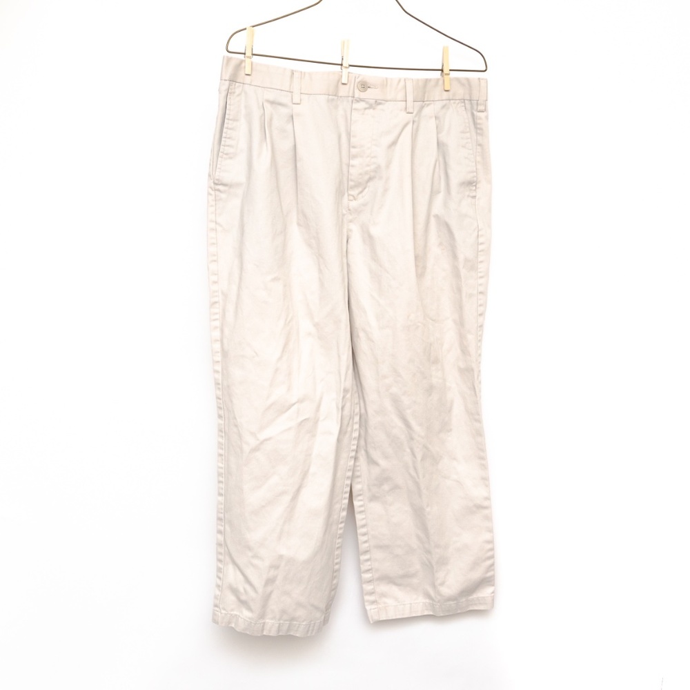 Croft & Barrow Men's Chino Khakis Pants - Light Cream / Ivory